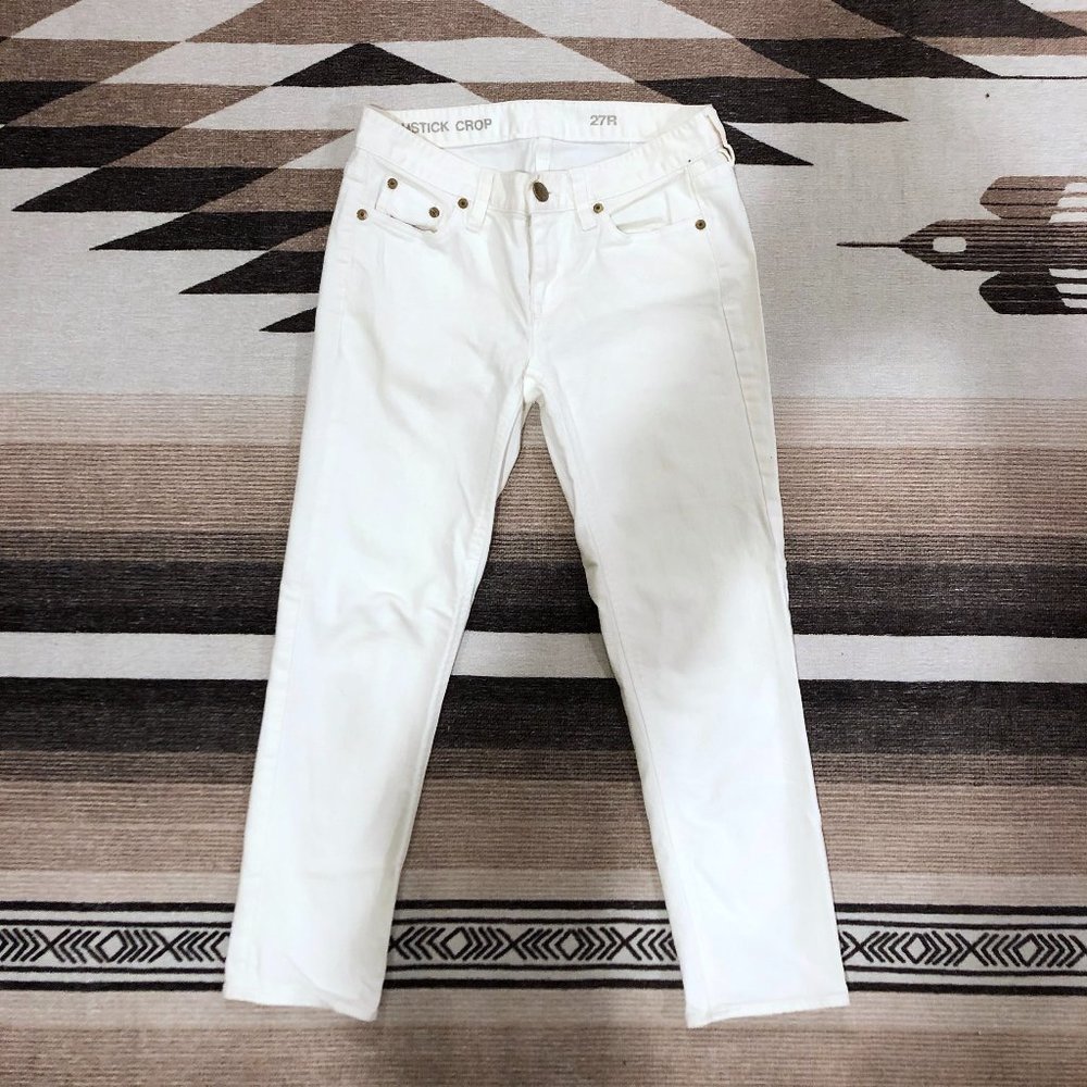 Gap Matchstick Crop Jean in White